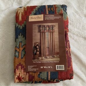 Touch of Class Canyon Ridge southwest desert Aztec decor valance never used